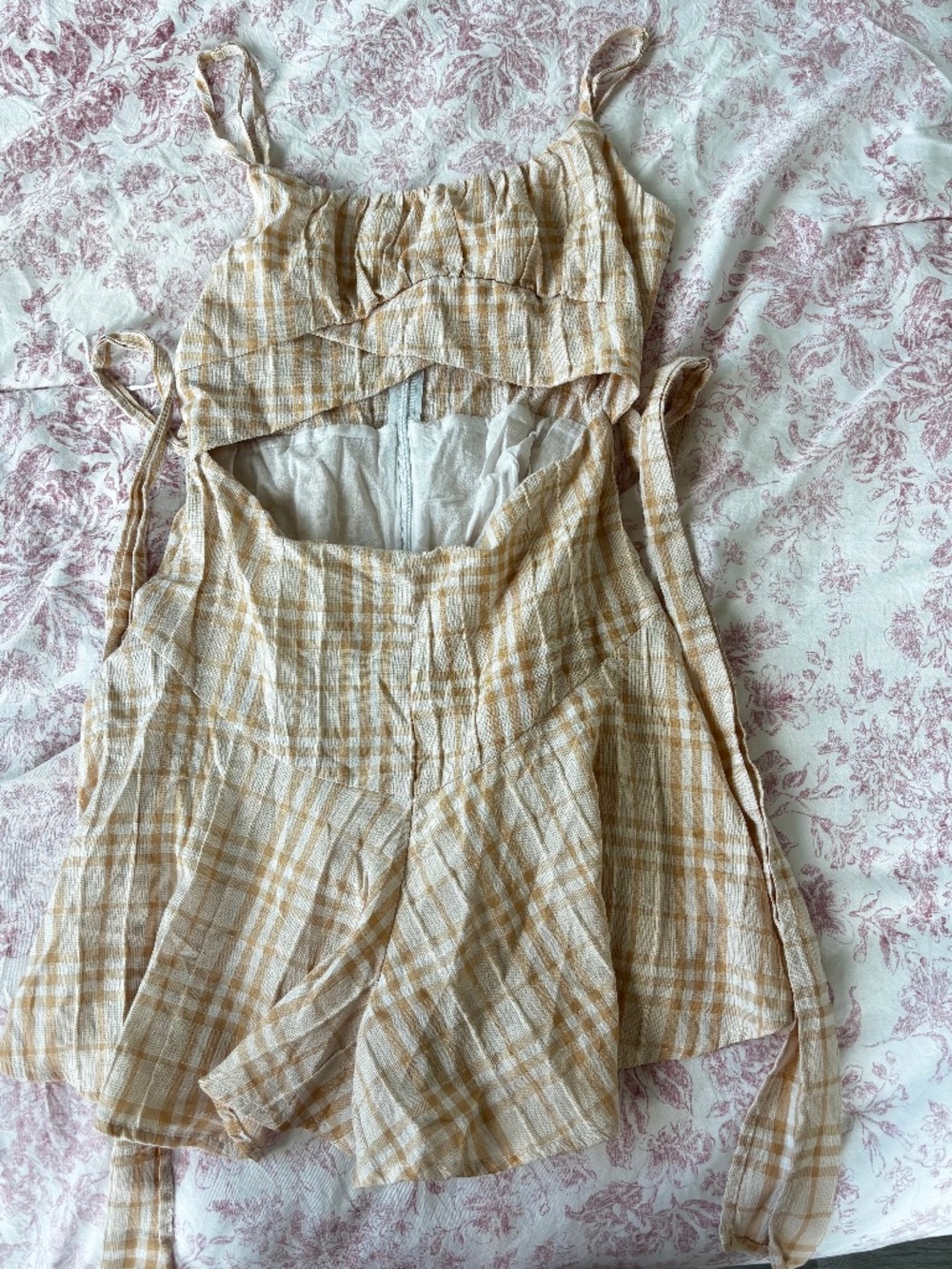 Plaid romper - Picture 3 of 3